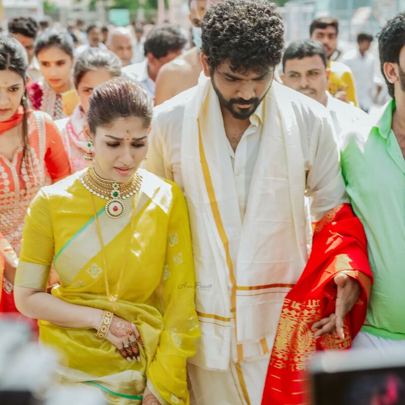 Vignesh shivan nayanthara tirupathi visit