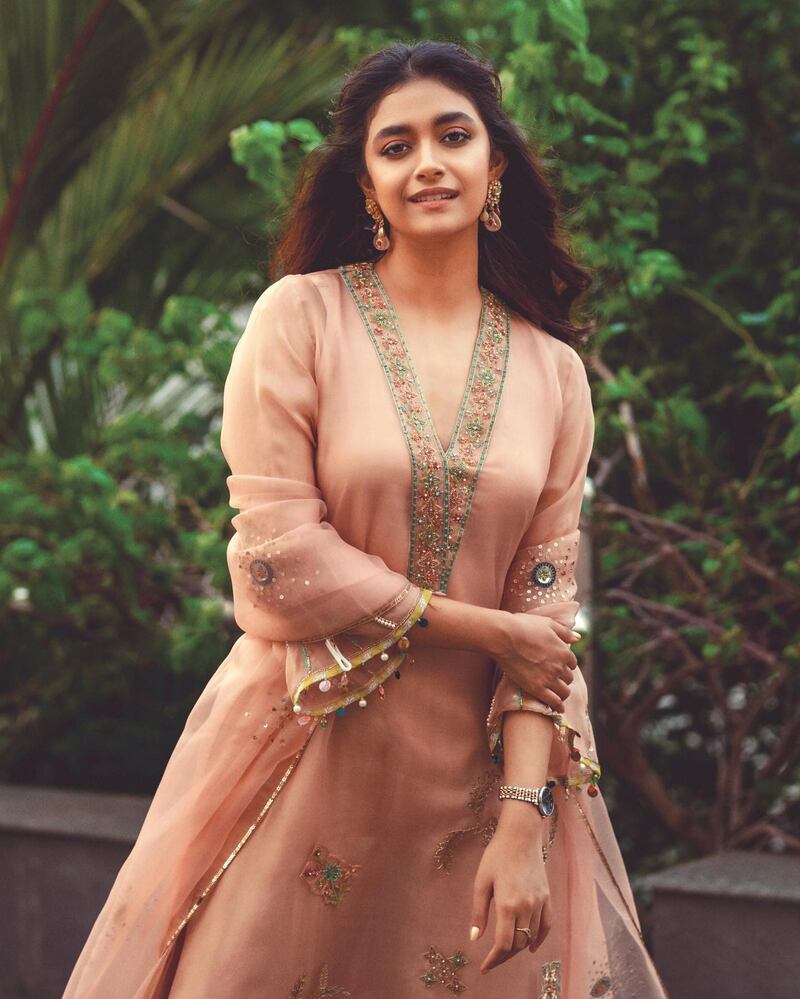Keerthy sures new yoga video viral