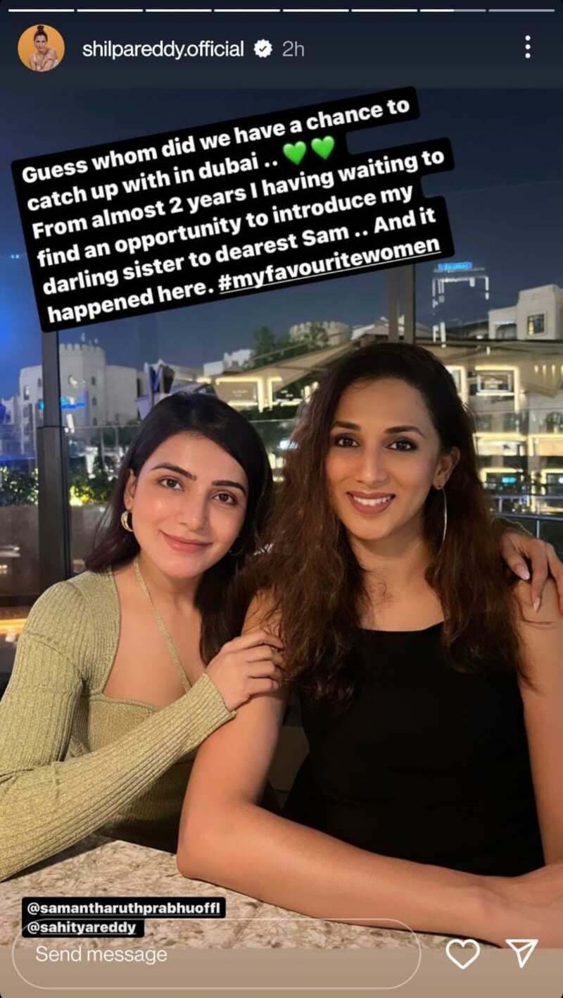 Samantha latest clicks with bff