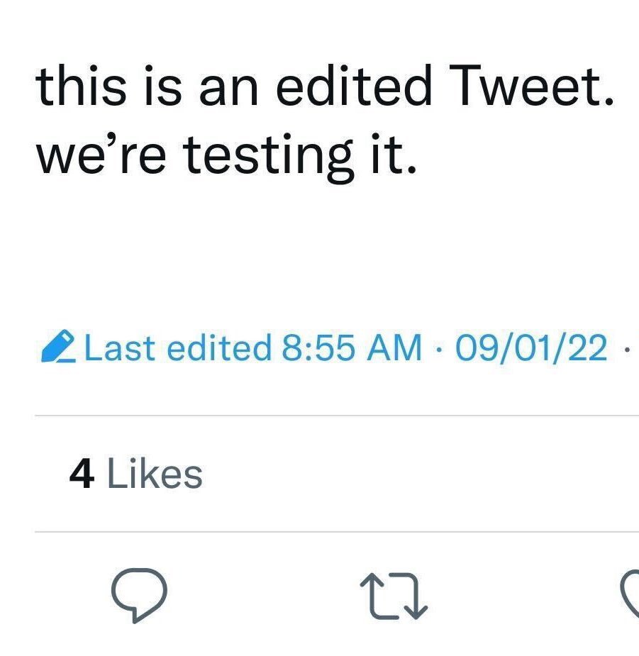 Twitter edit option