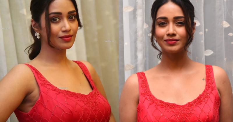Nivetha pethuraj new hot pink dress