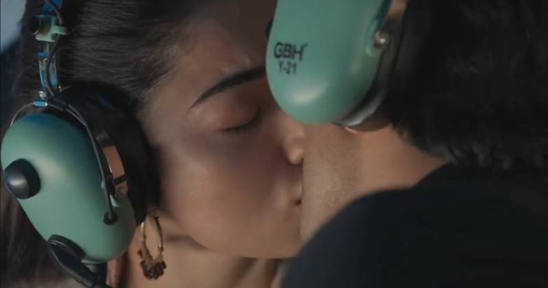 Rashmika hot lip lock