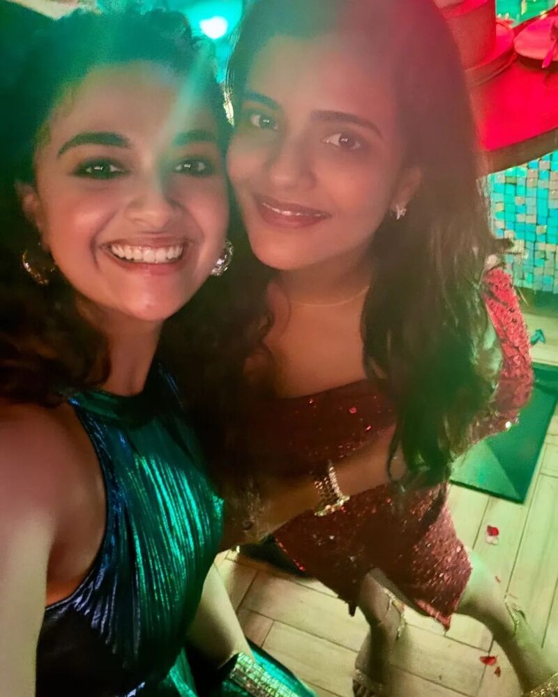 Keerthy suresh aishwarya rajesh birthday party