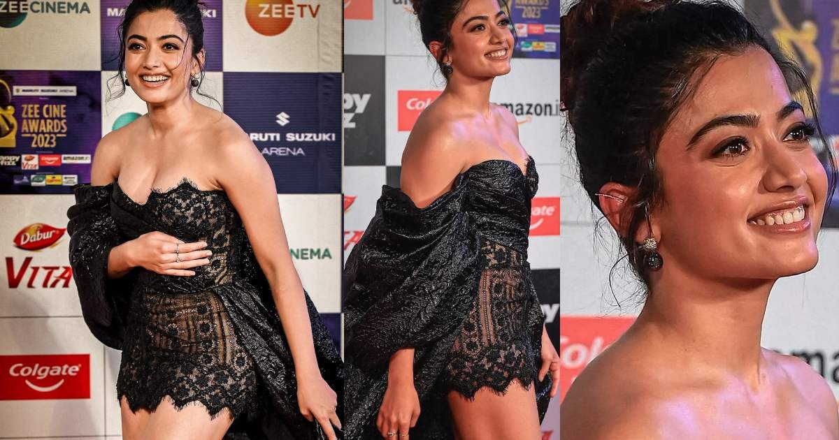 Rashmika mandanna new dress on floor