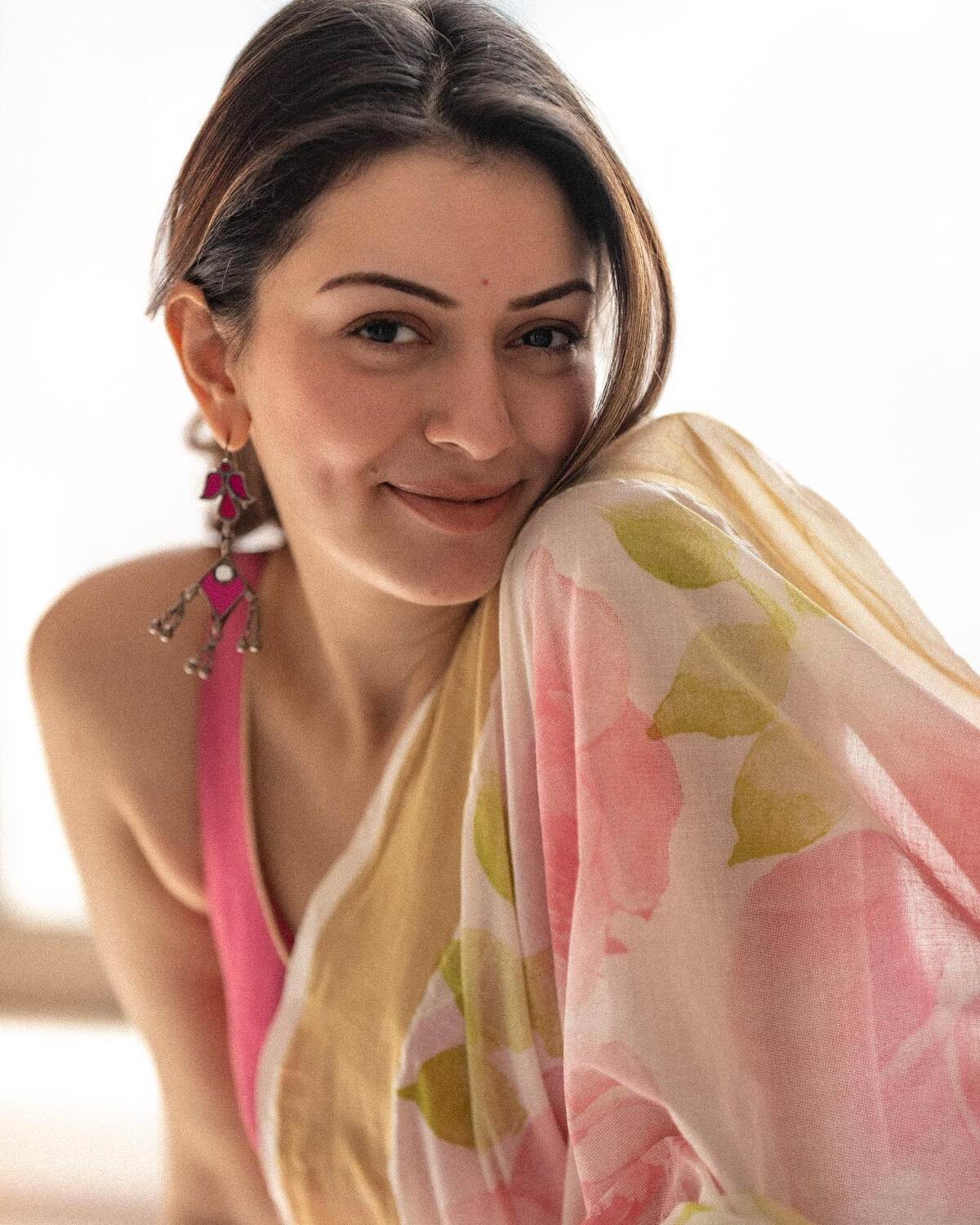 Hansika motwani in saree