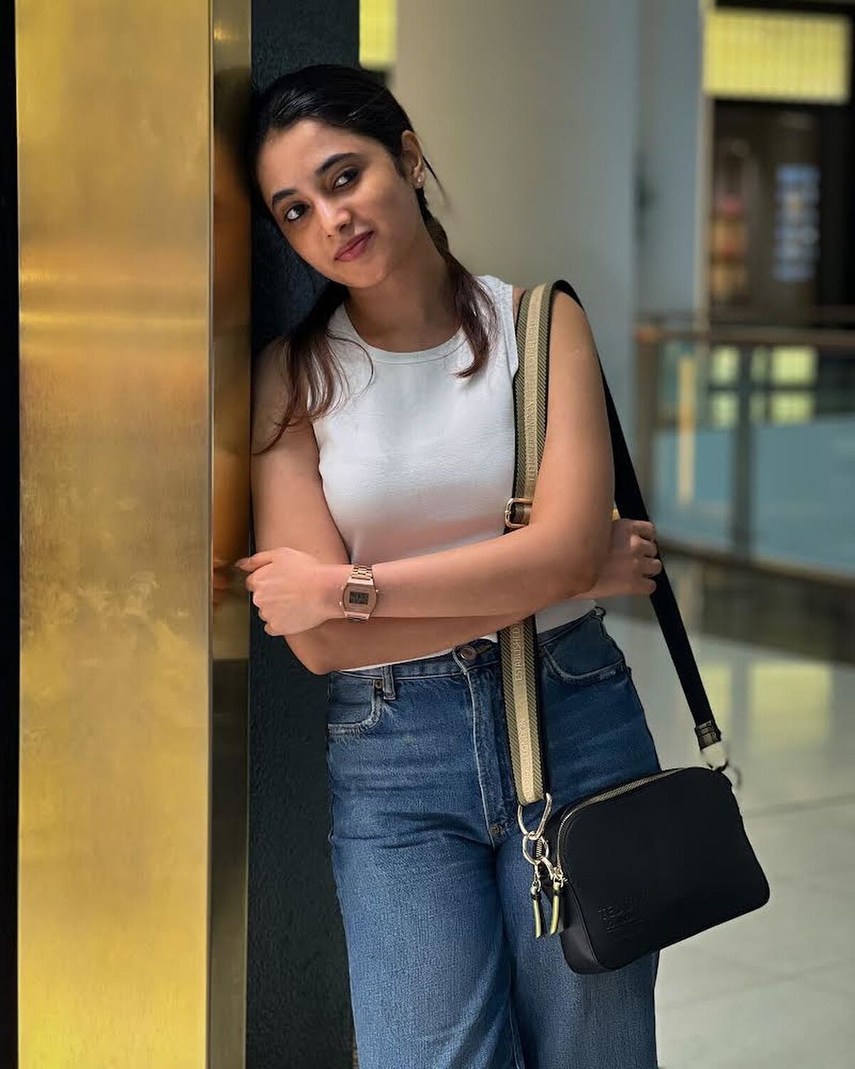Priyanka mohan in white colour dress viral