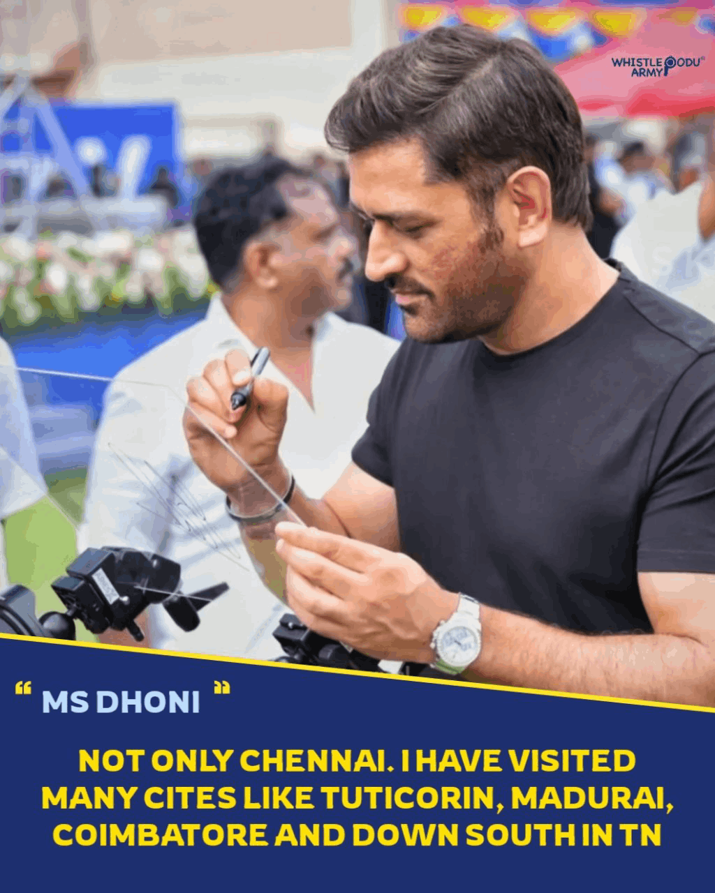 Ms dhoni batting madurai new cricket stadium opening