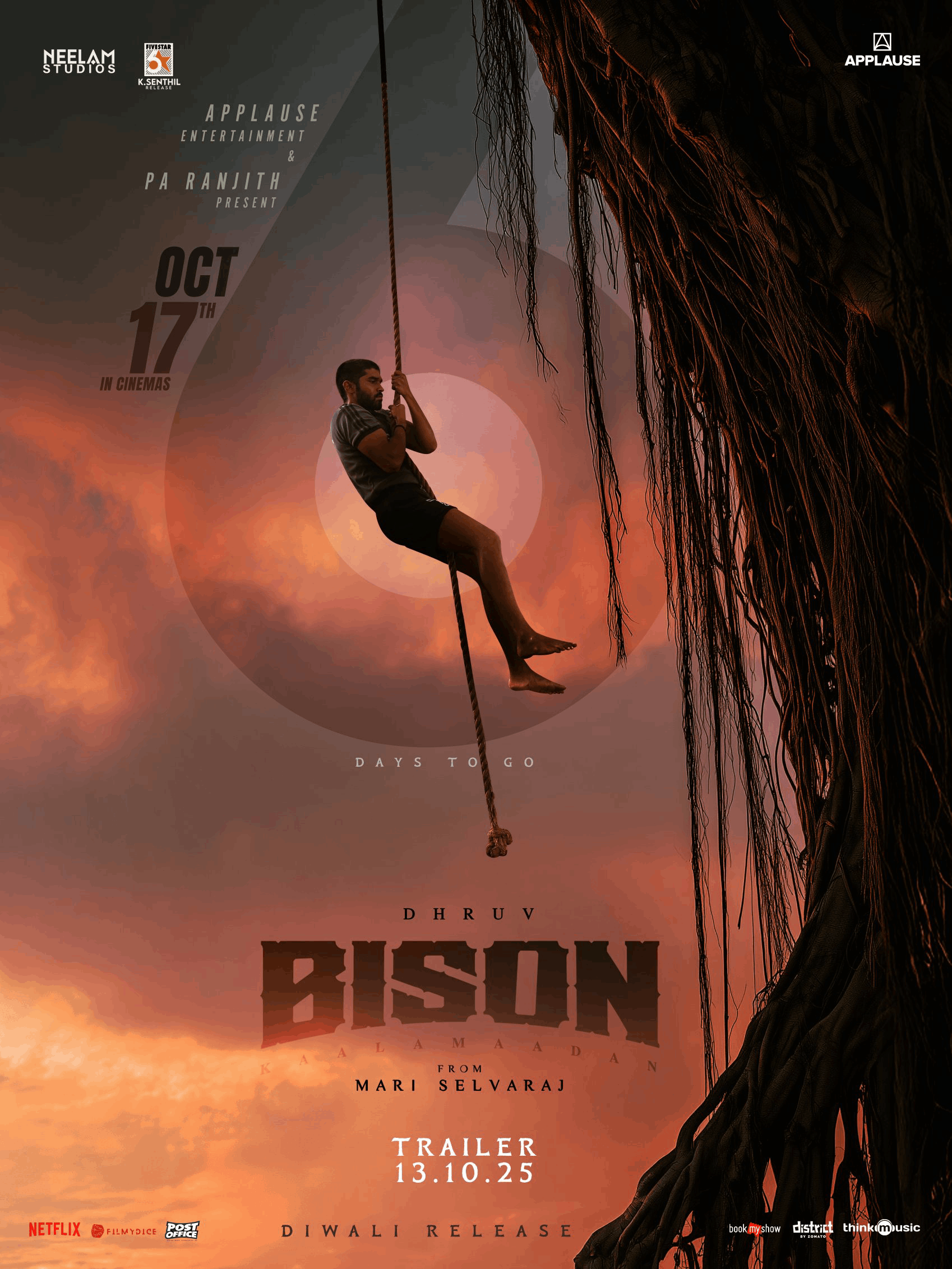 Dhruv vikram bison kaalamaadan mari selvaraj tamil movie diwali 2025