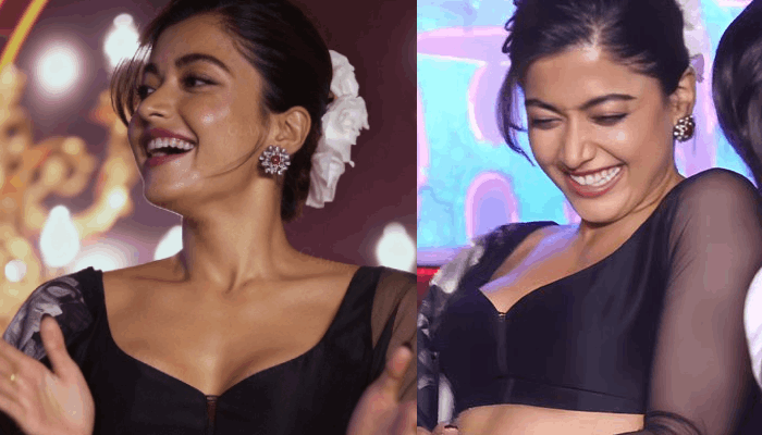 Rashmika mandanna malaika dance poison baby thamma music launch