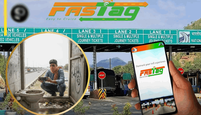 Nhai dirty toilet photo fastag recharge tamil news