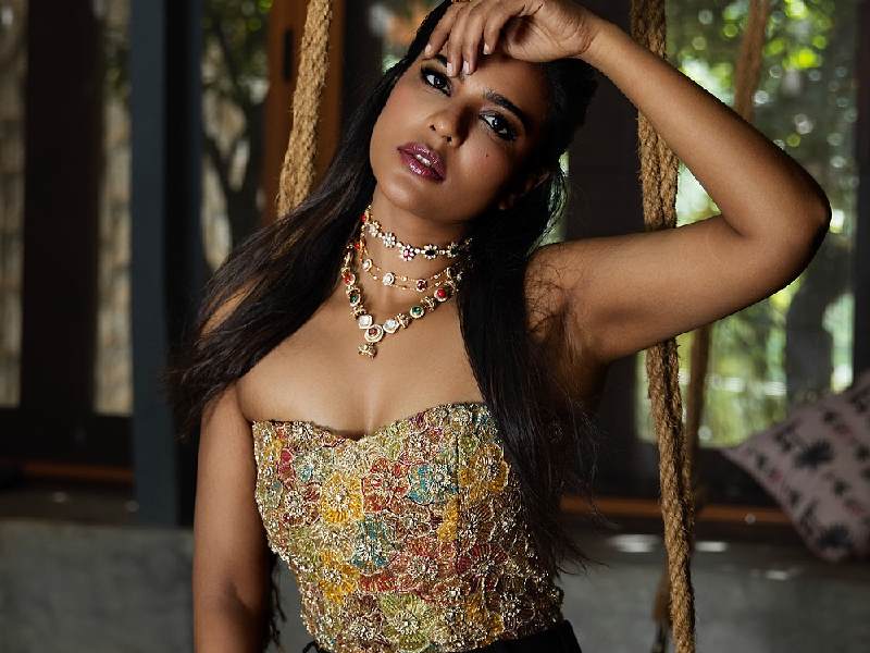 Aishwarya rajesh diwali look chennai actress