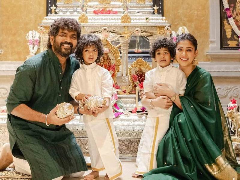 Nayanthara diwali family photos 2025 celebration