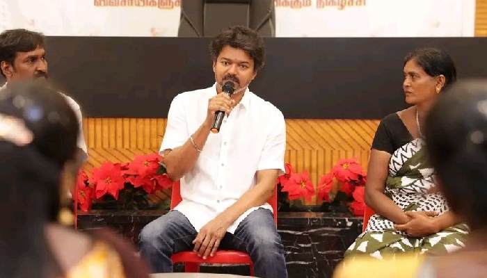 Thalapathy vijay karur families meeting chennai tvk support