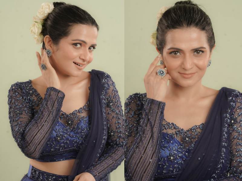 Dhivyadharshini dd blue dress photoshoot biggboss talk