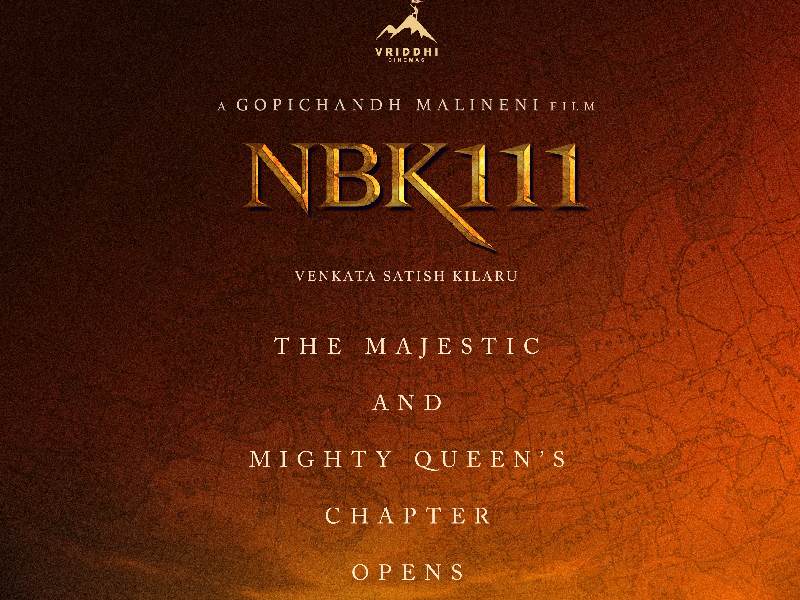 Nayanthara queen entry in nbk111 historical film