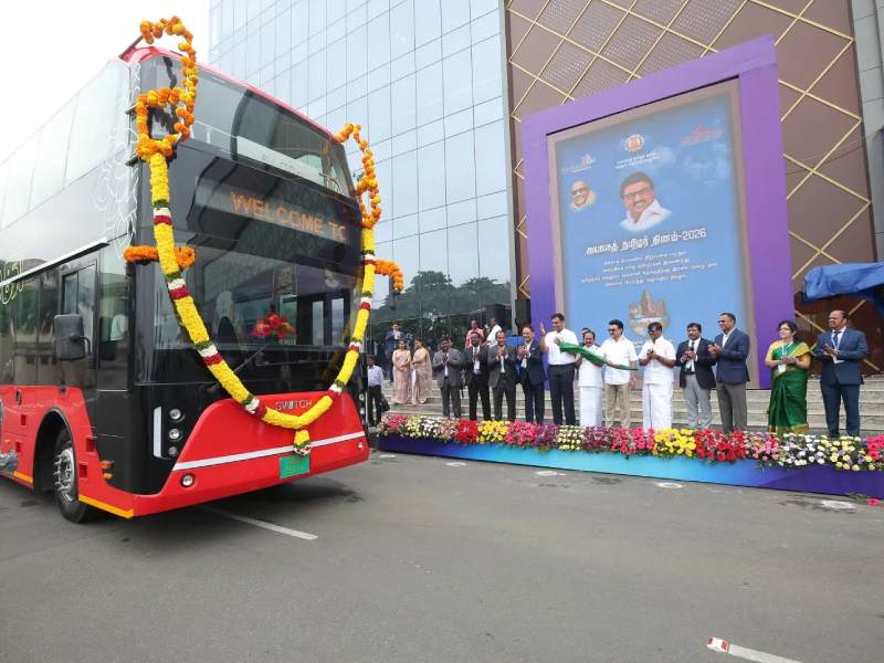 Chennai ac double decker heritage tourism bus launch