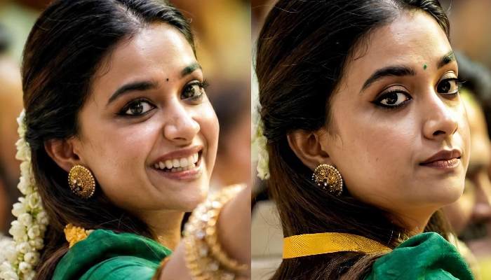 Keerthy suresh timeless charm trending songs south cinema